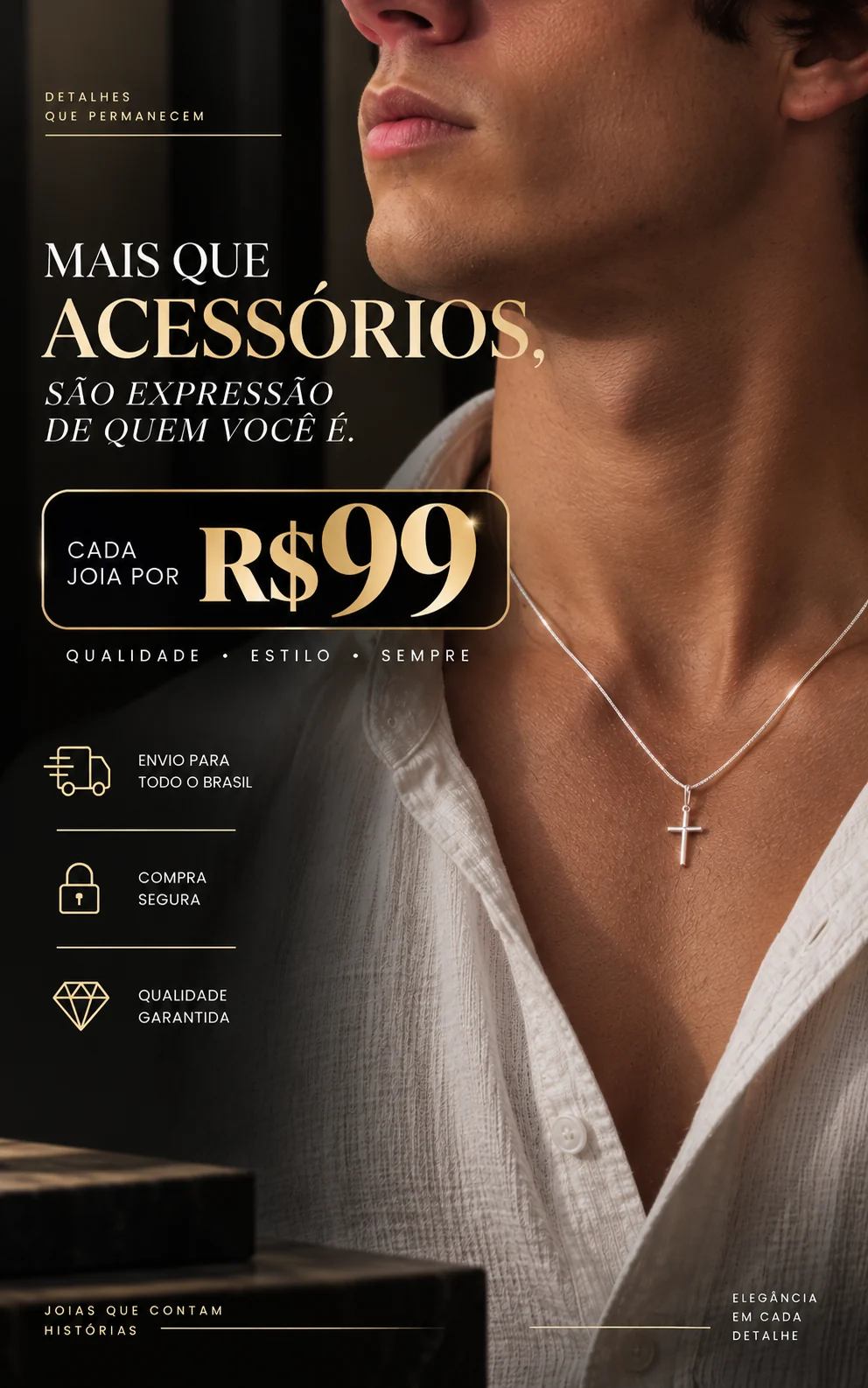 Mais que acessórios, são expressão de quem você é. Cada joia por R$ 99 — Lumeni